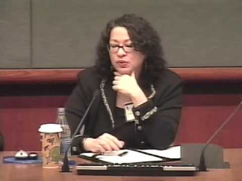 Judge Sonia Sotomayor--court...  make policy long ...