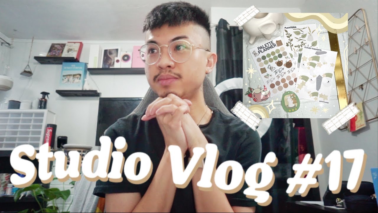 STUDIO VLOG #17 | SHOP OPENING,NEW JOURNAL,DIE CUT STICKERS, & WORKING WITH MY BFF | JAMESKNGUYEN