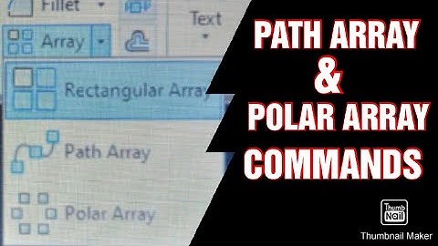 Array command in autocad 2017-part 2/The path array and polar array/how to draw arrays in autocad