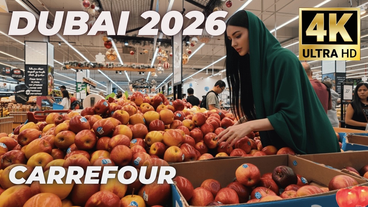 Dubai [4K] Carrefour Hypermarket & Mall Of Emirates Walking Tour 2026 🇦🇪