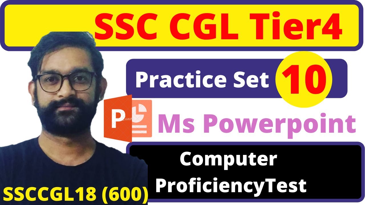 CPT (Practice Set 10) | Ms Powerpoint | SSC CGL Tier4 | Computer ...