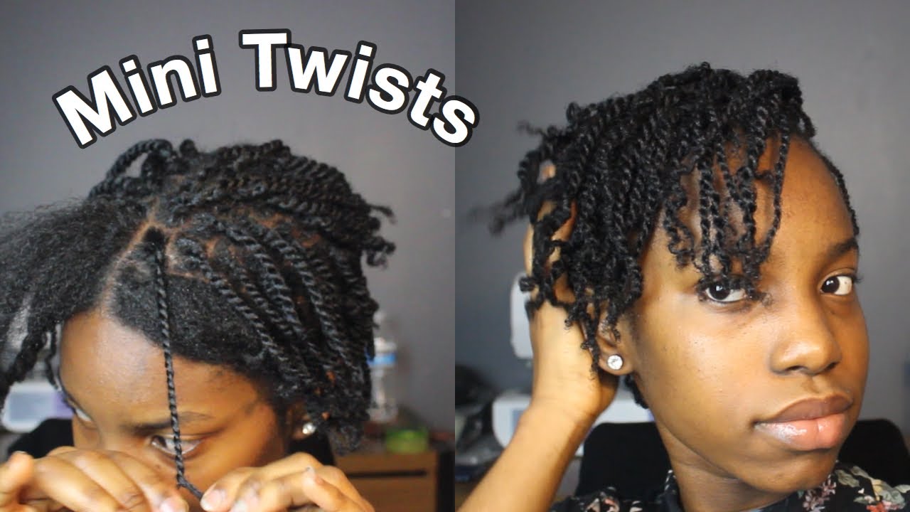 MINI TWISTS ON #4C NATURAL HAIR | THAT AFRICAN CHIC - YouTube