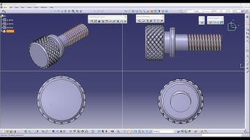 CATIA V5 - Knurling Screw
