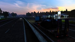 Перевозка Гусеничного трактора в Euro Truck Simulator 2