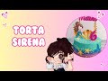 Torta sirena con crema | Cómo hacer volados con manga | Cómo usar un peine para torta