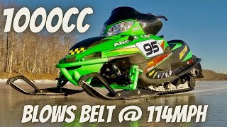 Firecat 1000 - 114 mph - Blowing Belt - F7 Arctic Cat