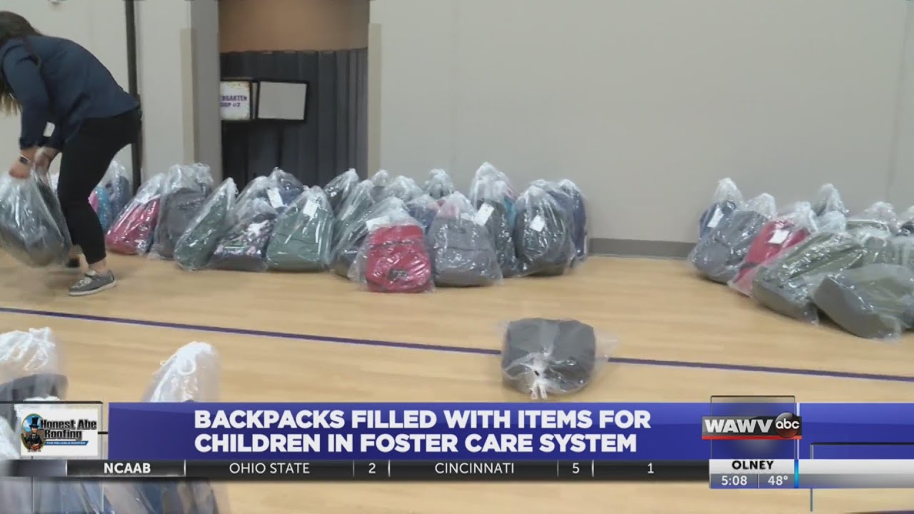 Backpacks Filled for Children in Foster Care System YouTube