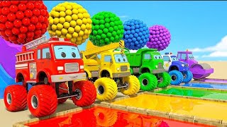 Color Wheel Truck Challenge 🚚🌈 | Funny Vehicles & Kids 3D Game Adventure screenshot 2