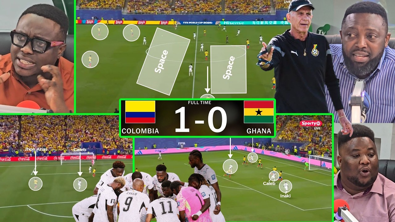 5 TACTICAL BLACKSTARS MISTAKE, ANALYSIS..GHANA 0 COLOMBIA 1. PARTEY, SEMENYO, JORDAN, CARLOS, SENAYA