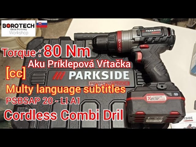Parkside Performance 60 Nm vs. 80 Nm compact drill vs. hammer drill. 