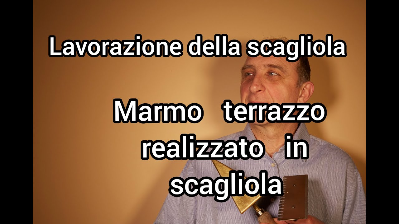 Come imitare il marmo terrazzo   Lavorazione della scagliola