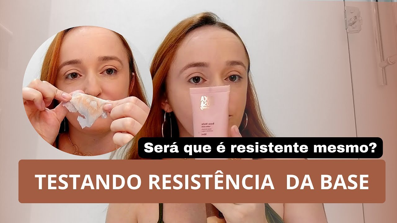 testando a resistência da base da boca rosa