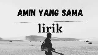 AMIN YANG SAMA   Glen sebastian ( LIRIK \u0026 Lyric )