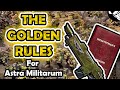 The golden rules for playing guard  astra militarum tactics