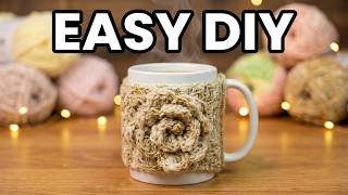 Crochet Mug Cozy Tutorial - Easy and Quick to Crochet! DIY Tutorial