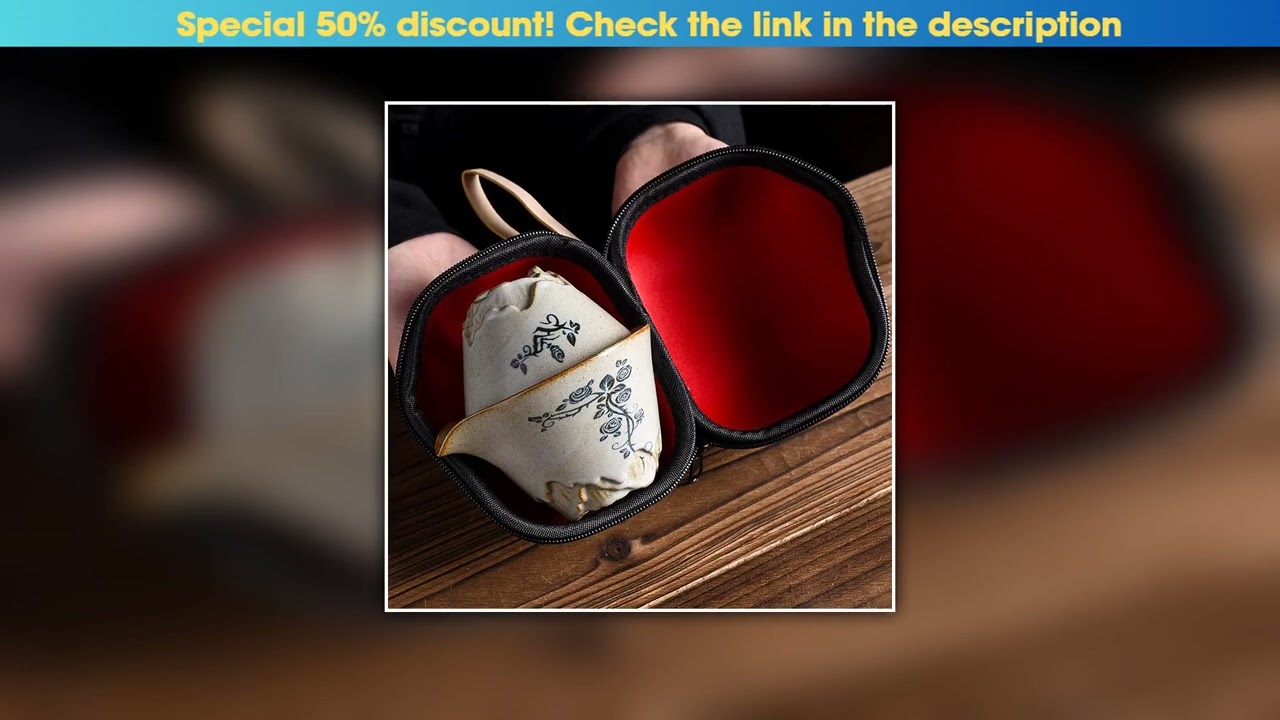 New Arrival Japanese-style Travel Tea Set Ivy Flower Ceramic Portable Teaware Sets With Carring Cas