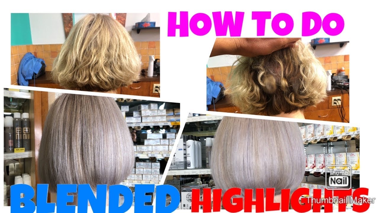 Blended highlights in hair - wide 9