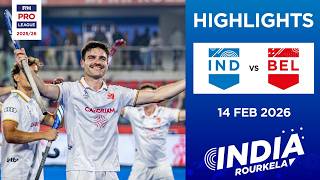 India Vs Belgium m   Highlights  Fih Hockey Pro League 202526  14 February 2026
