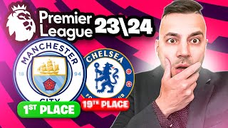 MY INSANE 23/24 PREMIER LEAGUE PREDICTIONS!