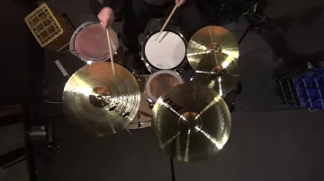 Paiste pst3 cymbal set 20" Ride 16" Crash 14" Hi-Hat 10" Splash. cymbals demo sound test review