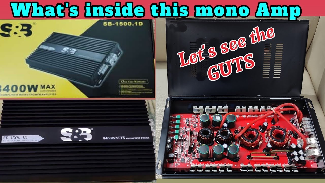 Let's see the Internal components of S&B mono amplifier // s&b mono