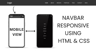 Navbar Responsive Using HTML And CSS