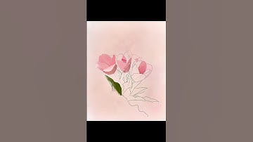 TIMELAPSE TULIPS 🌷 #tulip #procreate #shorts