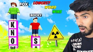 Type the Longest Word Or Die In Roblox With Rocky - Black FOX