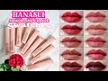 Lengkap 10 swatches hanasui mattedorable lipstick anti geser  matte lip bullet lokal murah