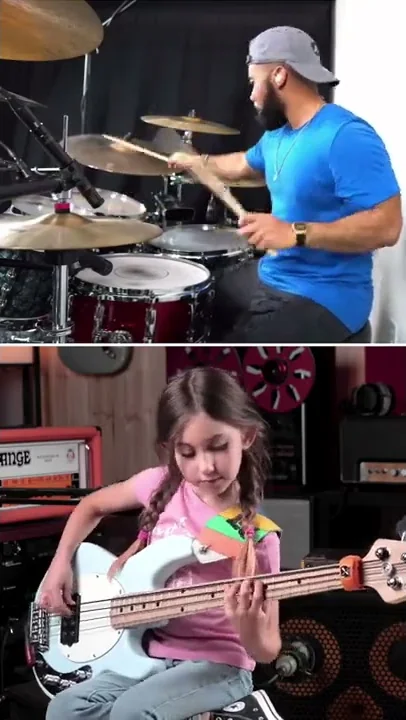 Ellen (8 years old) jam with J-Rod