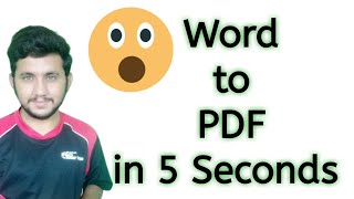 How to Convert Word to PDF File in Just 5 Seconds by Knowledge Kings