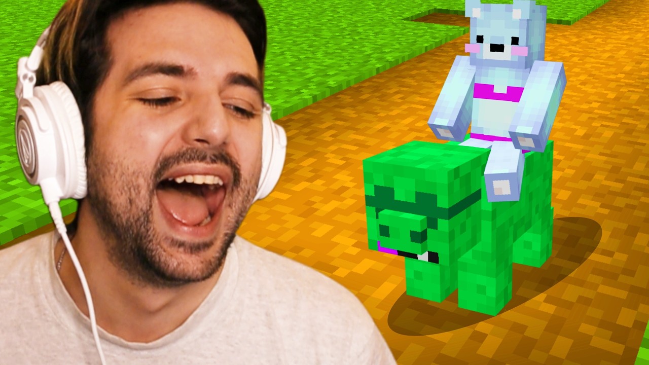 We played you laugh you lose in minecraft...