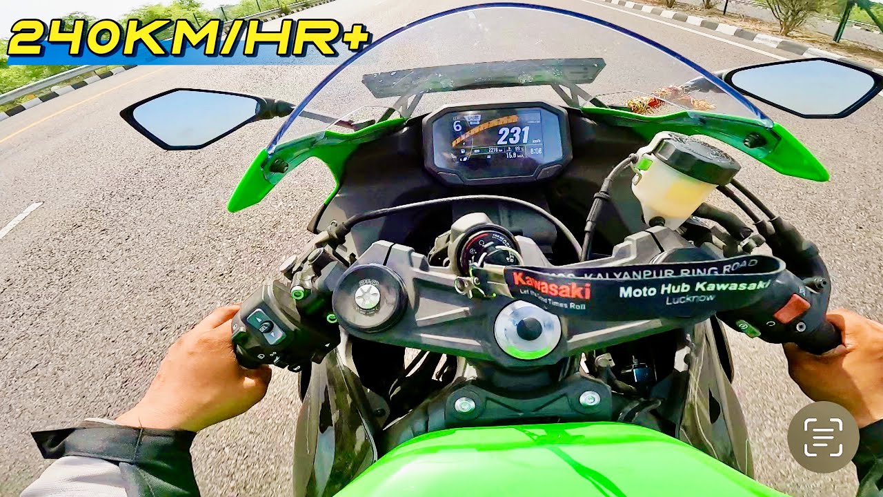 Insane Speed: KAWASAKI ZX6R Top Speed Test - YouTube