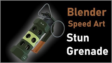 Blender Speed Art - Stun Grenade