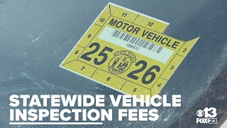 Do Mainers have to pay twice for if they fail the first vehicle inspection?
