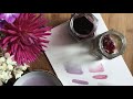 How to make watercolors from flowers and fruits