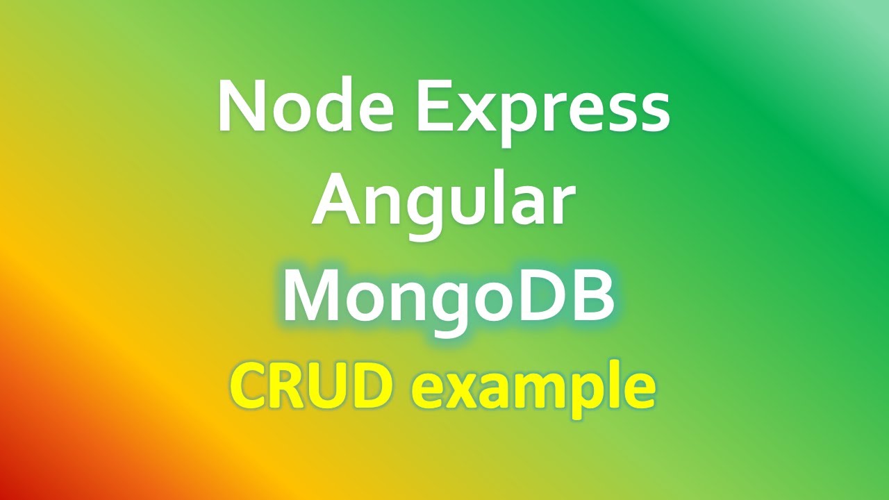 Angular 10 + MongoDB example with Node.js Express: MEAN stack CRUD App