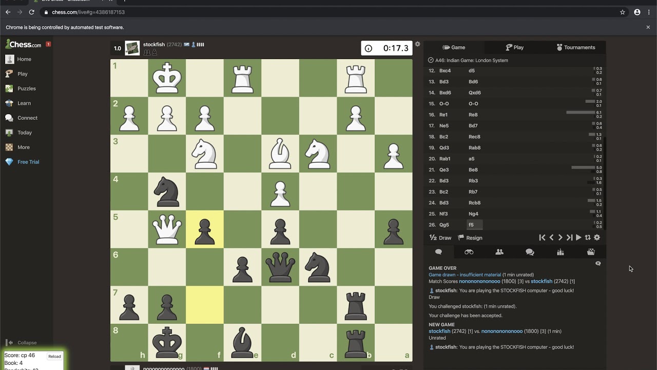 Chess engine: Slow Chess 1.5