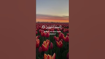قالوا يا أبانا استغفر لنا ذنوبنا إنا كنا خاطئين ) ❤🌿 سورة : يوسف 🌹💙 القارئ : محمد هشام ✨🖤