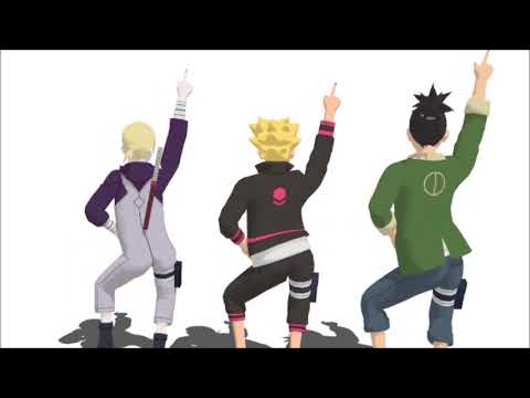 MMD Little Apple Shikadai Boruto E Inojin