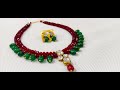 How to make party wear Kundan Necklace | Tutorial of making Kundan set at home | Kundan jewellery