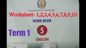 5th standard/English/worksheet 1 to 10/Bridge course/english medium/tamil medium