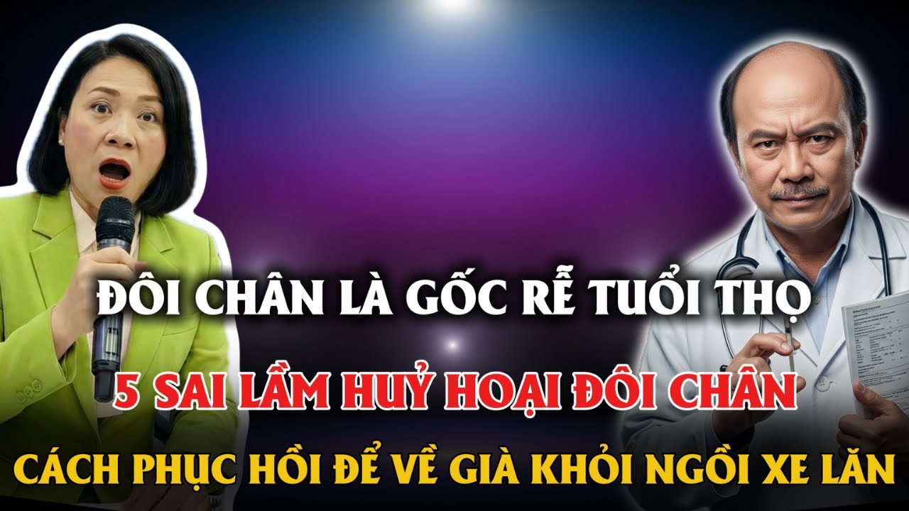 ĐÔI CHÂN LÀ GỐC RỄ TUỔI THỌ 5 SAI LẦM HUỶ HOẠI ĐÔI CHÂN, CÁCH PHỤC HỒI ĐỂ VỀ GIÀ KHỎI NGỒI XE LĂN