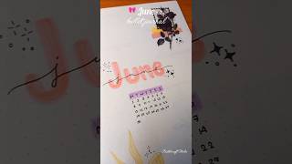 JUNE BULLET JOURNAL SETUP🎀⋆. 𐙚 ̊✨ | Easy & Aesthetic BuJo Ideas #shorts #bulletjournal