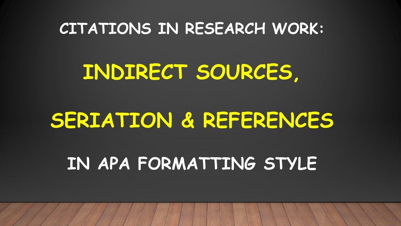 What Is Citation In Research Work