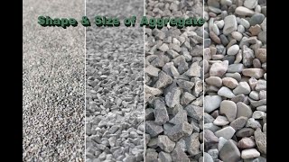Shape and size of aggregates