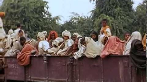 1947 Indian Independence rare color video clip