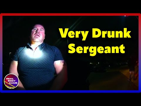 Drunk Police Sergeant - Caught With Open Bottle!