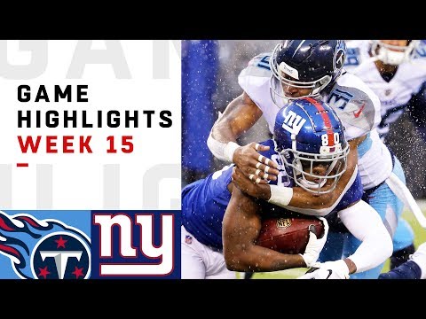 Titans vs. Giants Week 15 Highlights | NFL 2018