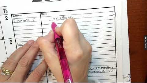 Alg 8 4--Factoring Quadratic Equations